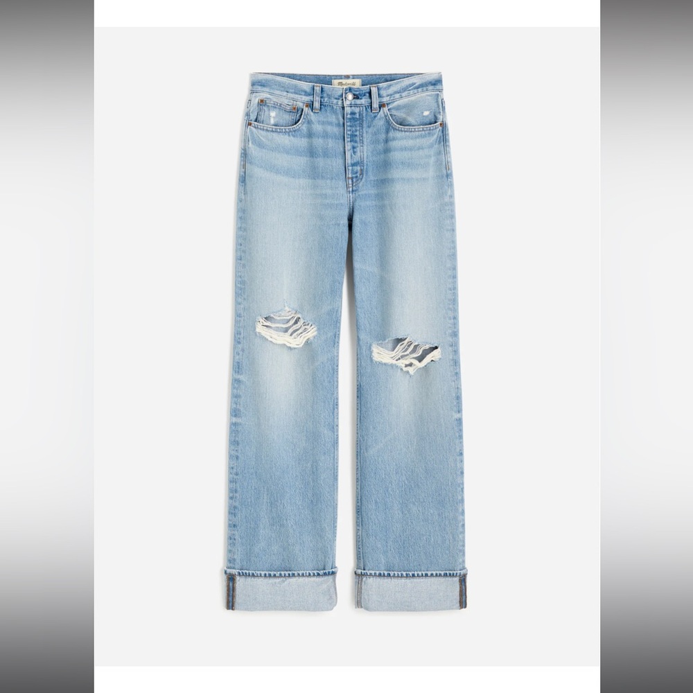 Madewell Low Slung Baggy Jean in Hallstead Wash